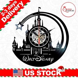 Walt Disney World Vinyl Clock Disneyland Gifts